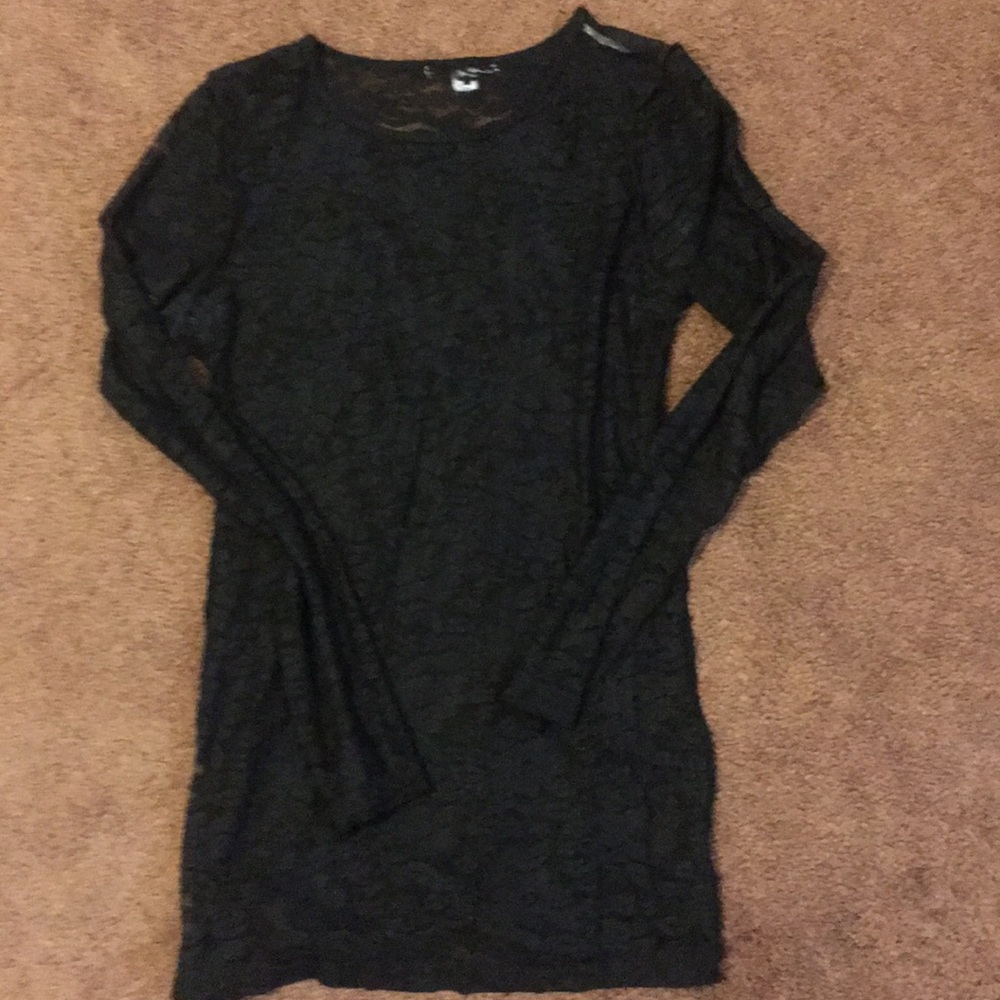 Black lace long sleeve